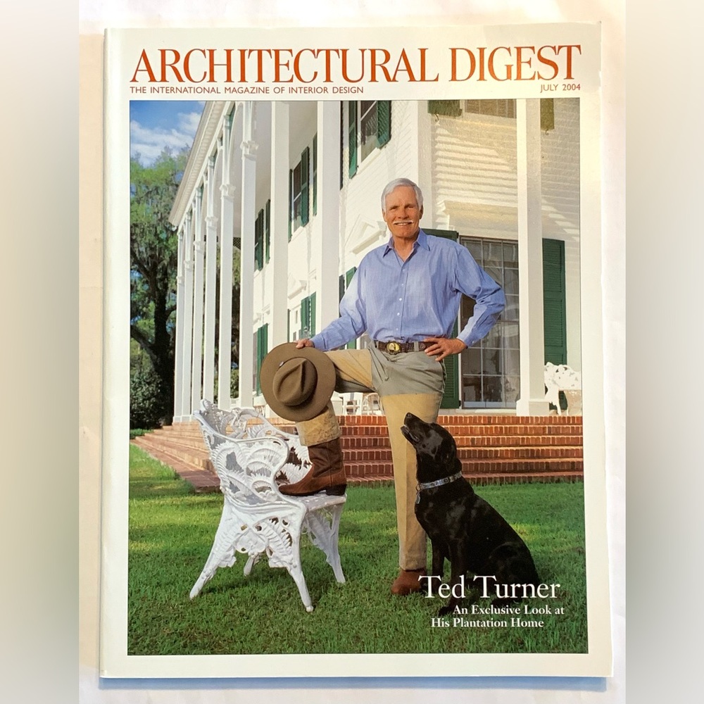 July 2004 Architectural Digest Ted Turner Plantation Home AD